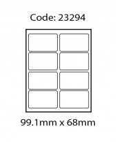 ABBA 23294 Laser Label [99.1mm x 68mm]